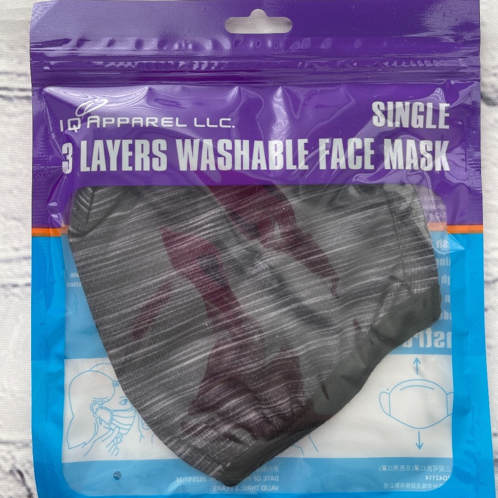 IQ Apparel 3 Layers Washable Face Mask